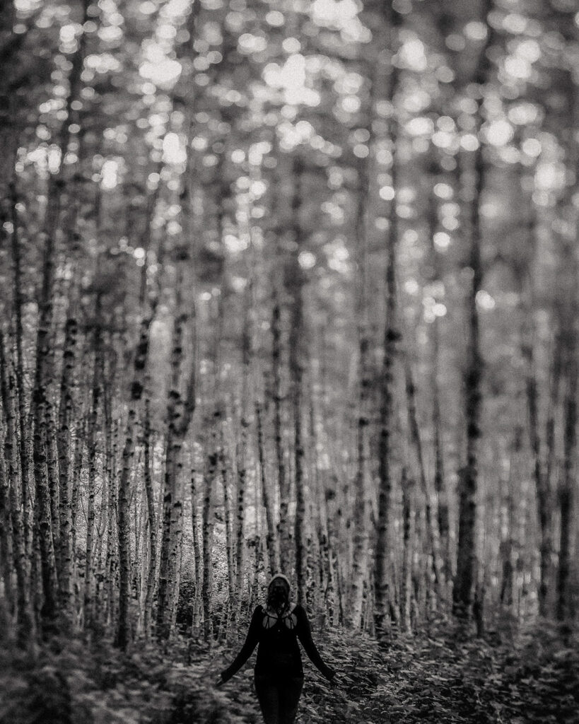 black and white photograph self portrait of educator and San Francisco based artist Ashley Kaplan Photography
